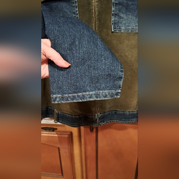 Ladies Lindsey Michelle Denim/Corduroy Front Pockets Open Front Full Zipper 20W - Picture 6 of 8